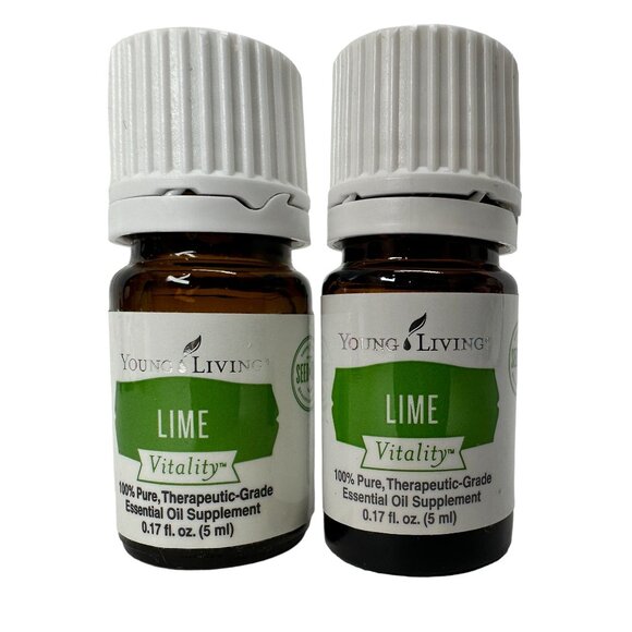 Young Living LIME VITALITY Essential Oil Lot of 2 BRAND NEW FACTORY SEALED‎ - Picture 1 of 3